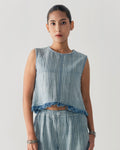 NIAP Cloud Stripe Fringe Top