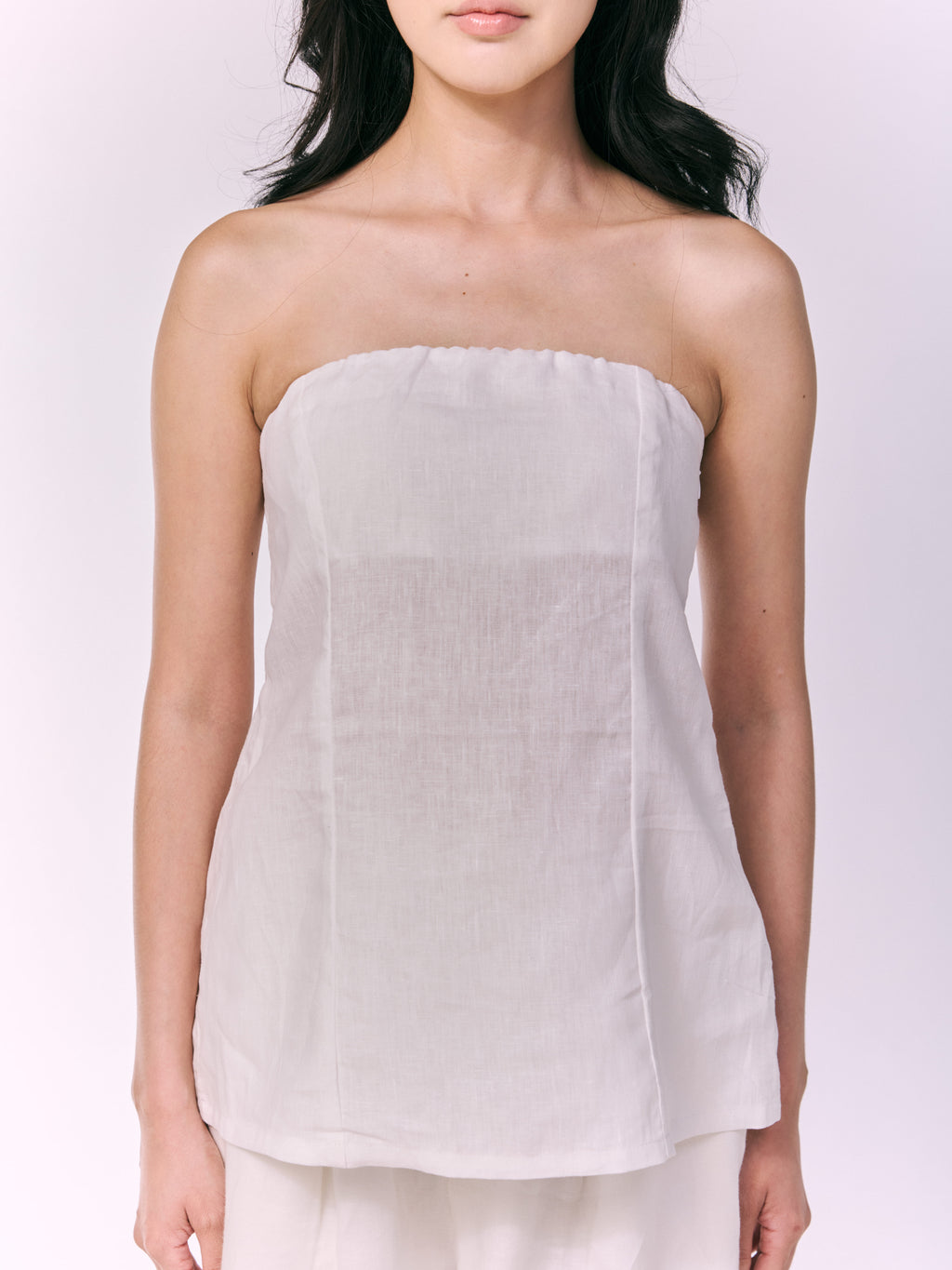 NIAP Bare Linen Top White